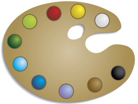 Paint Palette のイラスト素材