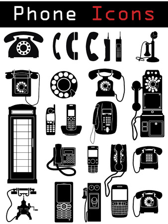 Phone Iconsのイラスト素材