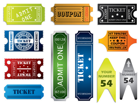 Various ticket setのイラスト素材