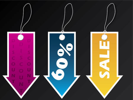 Arrow label setのイラスト素材