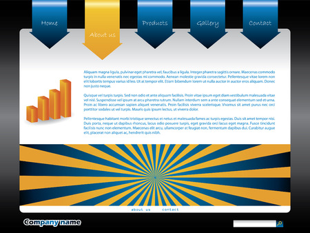 new website templateのイラスト素材