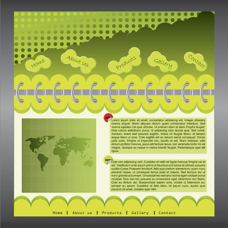 Web template 1のイラスト素材