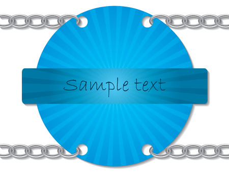 Chained blue ray cardのイラスト素材