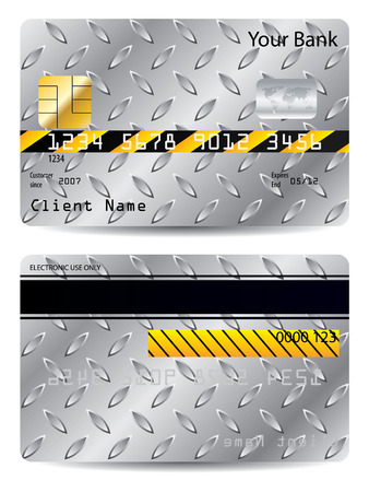Metallic credit cardのイラスト素材