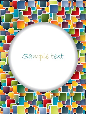 Multicolor backdrop with circle and shadowのイラスト素材