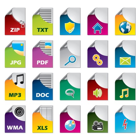 File icon set of twentyのイラスト素材
