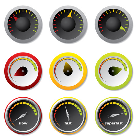 Speedometers for downloadsのイラスト素材