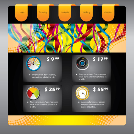 Shopper's web template designのイラスト素材