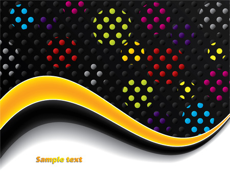 Wavy dotsのイラスト素材