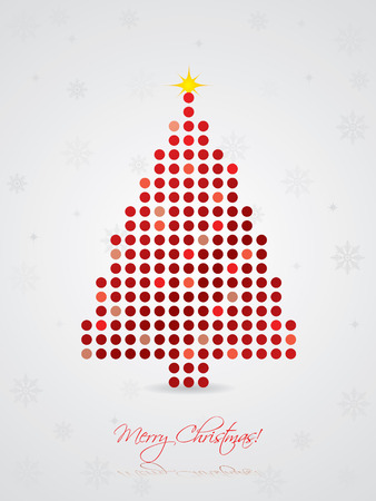 Cool dotted christmas cardのイラスト素材