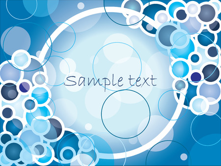 Blue bubble background のイラスト素材