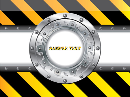 Striped construction design background のイラスト素材