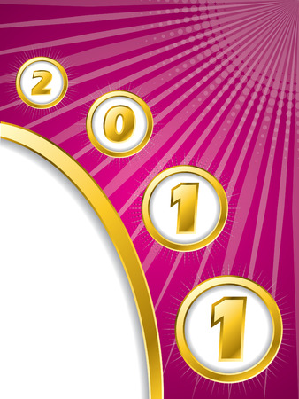 2011 bursting inのイラスト素材