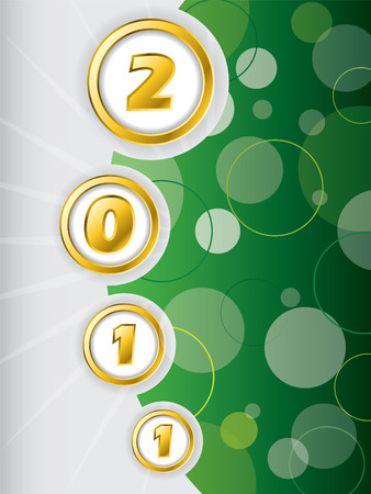 Year 2011 backgroundのイラスト素材