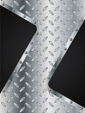 Metallic plate with dotted elementsのイラスト素材