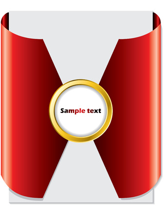 Red arrow brochure designのイラスト素材