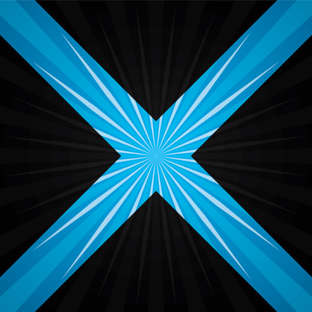 Abstract blue burstのイラスト素材