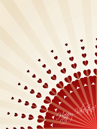 Bursting hearts greeting cardのイラスト素材