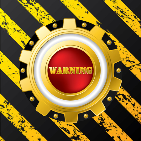 Industrial warning button designのイラスト素材