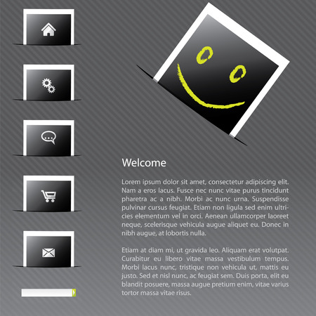 Website template for photo advertisingのイラスト素材