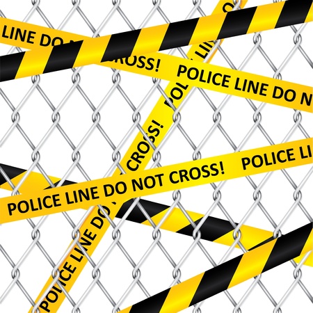 Area forbidden by the policeのイラスト素材