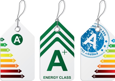 Label set with energy class  A plus のイラスト素材