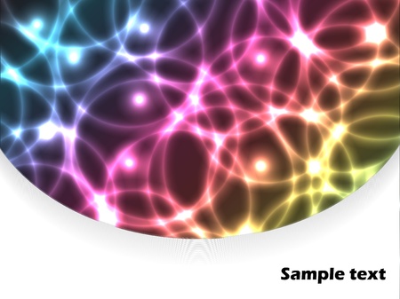 Abstract color plasma brochure design  with bubblesのイラスト素材