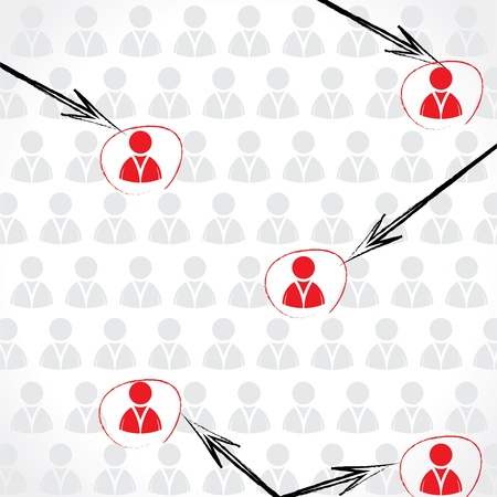 Choosing the right people for the jobのイラスト素材