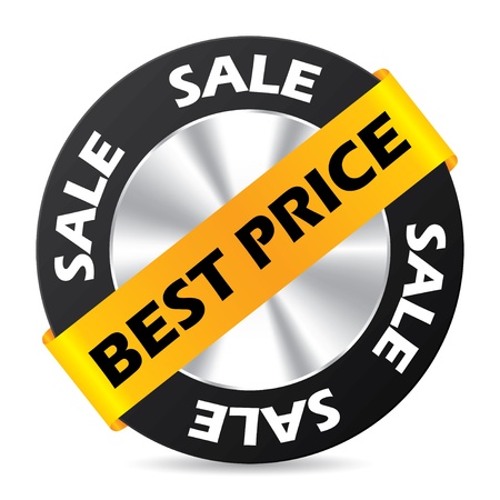 Best price badge design on white backgroundのイラスト素材