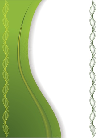 New business template with curly waves on sidesのイラスト素材