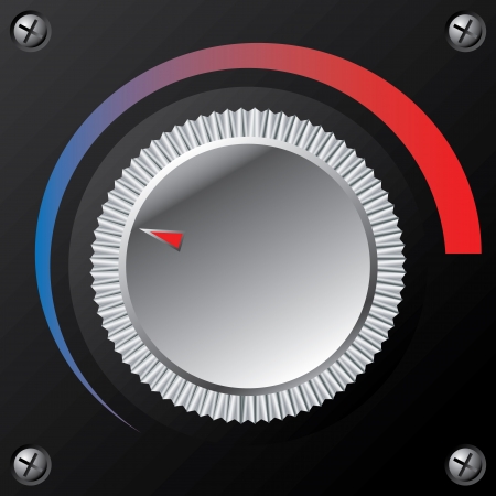 New volume knob with color loudness meterのイラスト素材