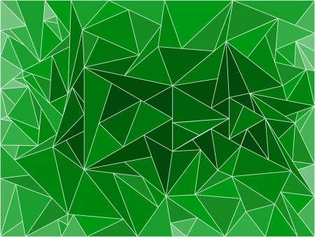 Abstract green background design with light and dark polygonsのイラスト素材