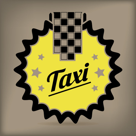 Taxi badge design for travel company offers のイラスト素材