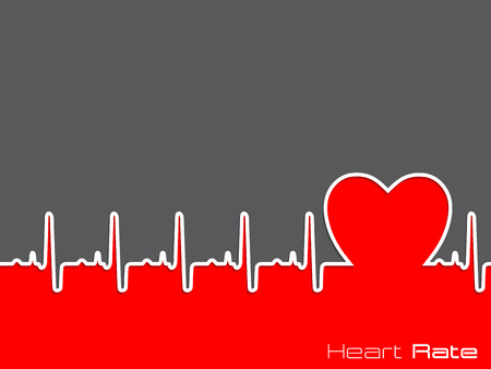 Medical background design with ekg diagram and heart shapeのイラスト素材