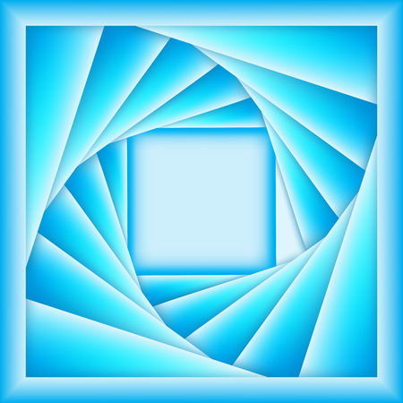 Abstract background design with 3d squares and shadows in blueのイラスト素材