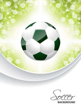 Abstract soccer brochure design with bursting ballのイラスト素材