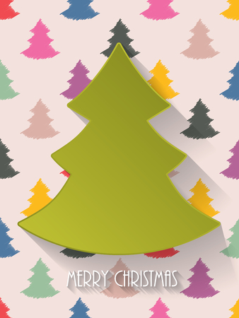 Christmas greeting card design with decorative backgroundのイラスト素材