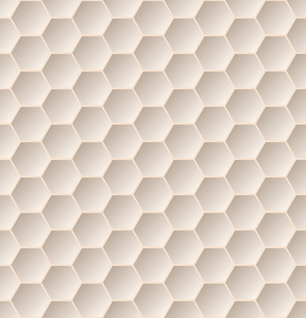 Seamless hexagon pattern background with 3d effectのイラスト素材