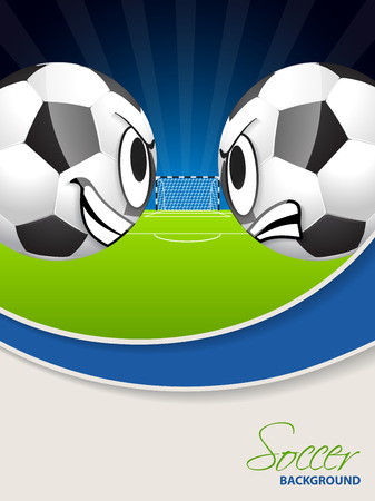 Soccer match advertisimg poster brochure template designのイラスト素材
