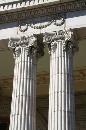 Two column from an old historic building