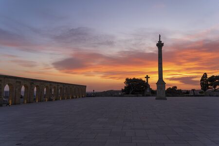 Sunset at Santa Maria di Leuca. Santa Maria di Leuca, Colonna Corinzia - Salento, Lecce, Apulia,...