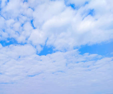 Beautiful blue sky background with tiny clouds