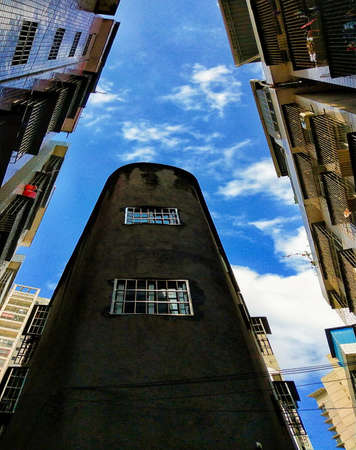 Modern glass silhouettes of skyscrapersの写真素材