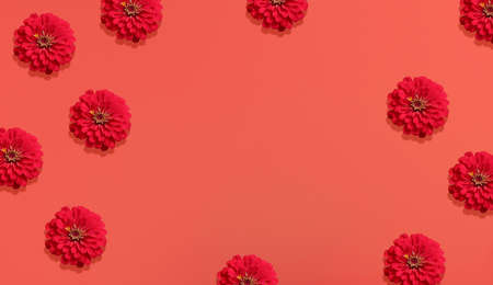 ONAM festive background Flower Background for Onam. Floral background. top view floral background.の写真素材