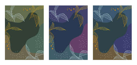 Abstract artistic background templates. for we banner, invitation card, placard, brochure, poster, card, flyer and other.のイラスト素材