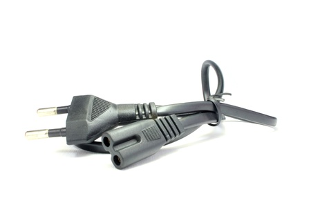 A power cord,A standard two pin plug and the wire to attach it to an appliance.