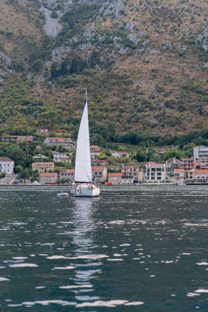 Perast is an ancient city in Montenegroの写真素材