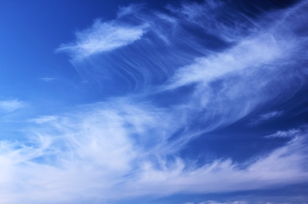blue sky, white clouds, height, open spaceの写真素材