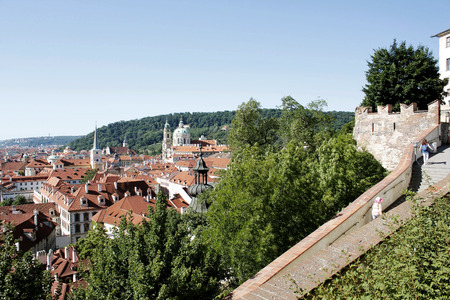 Prague's historical center.The Prague Castle,のeditorial素材
