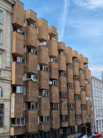 Architecture of the city of Warsaw, Poland.の写真素材